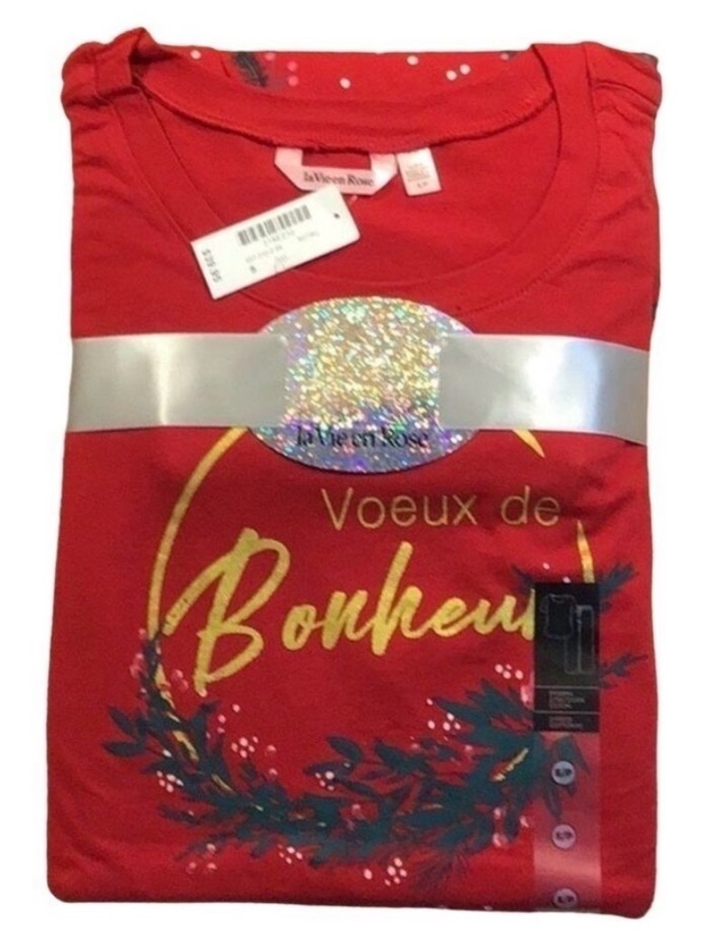CHRISTMAS sleepwear holidays pyjamas set flannel & jersey present gift red green